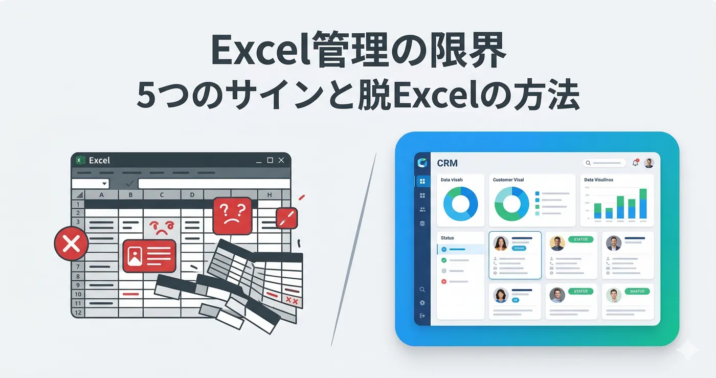 人材紹介会社のExcel管理が限界な5つのサイン|脱Excelの実践方法