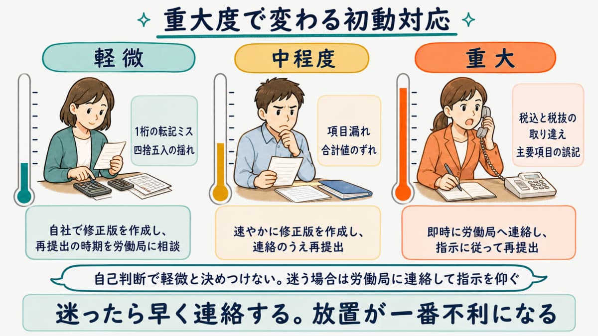 重大度別の初動対応