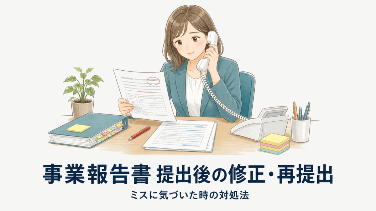 職業紹介事業報告書 提出後の修正・再提出手順|ミスに気づいた時の対処法【2026年度版】