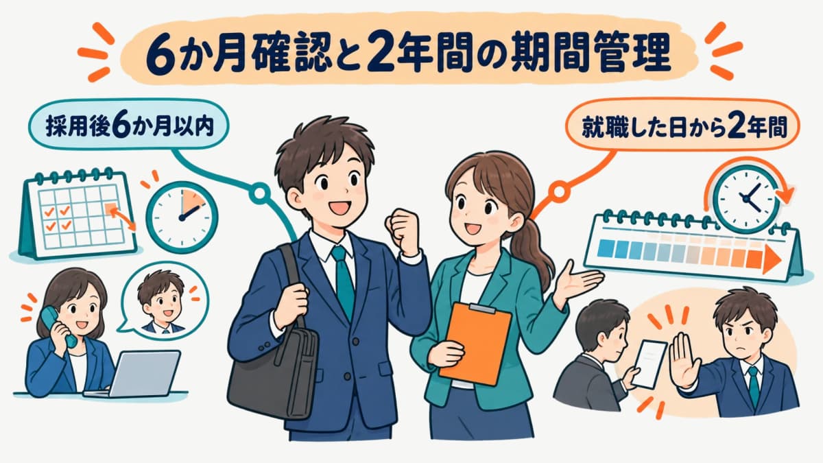 転職勧奨禁止期間はいつまで?採用から2年の起算と記録方法【2026年版】