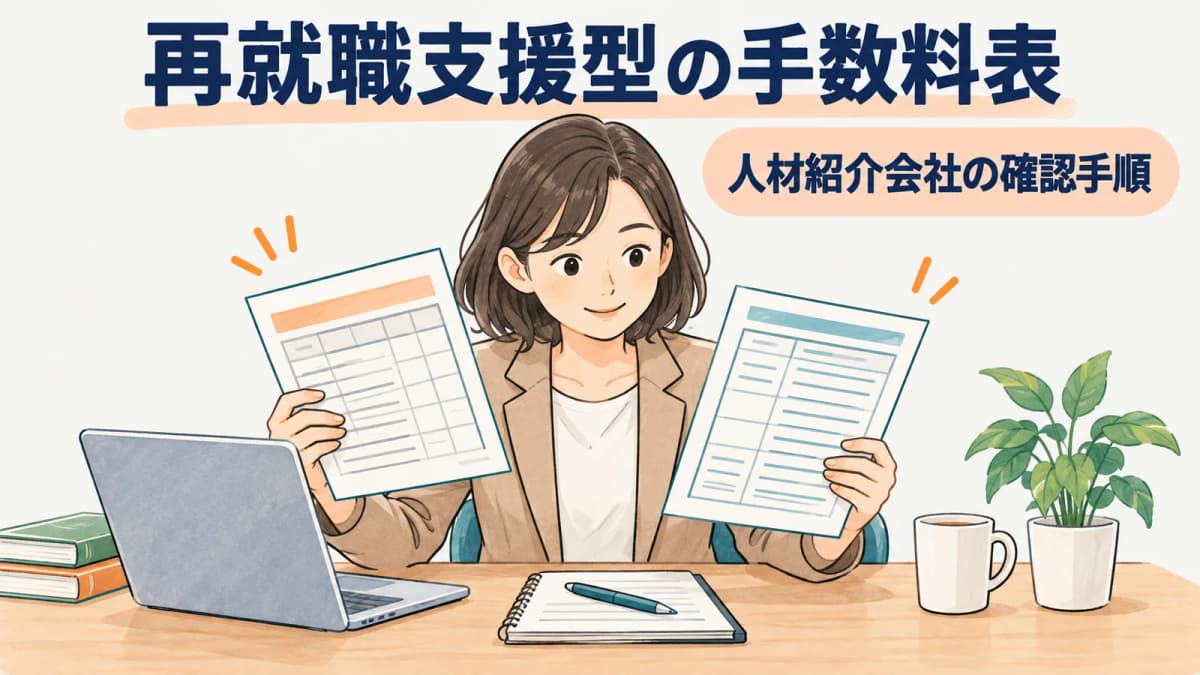 再就職支援型の手数料表を作る前に|サービス区分と確認項目