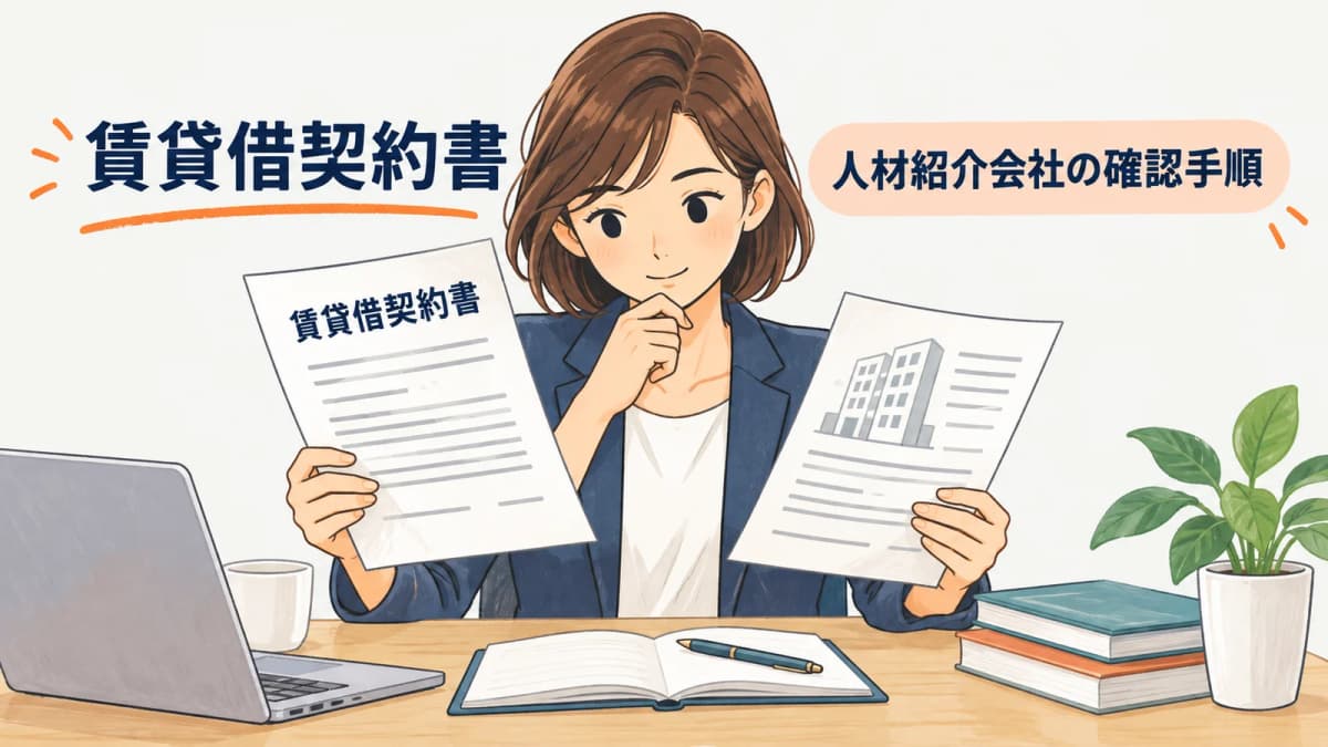 有料職業紹介の事業所賃貸借契約書|申請・変更時に確認する項目