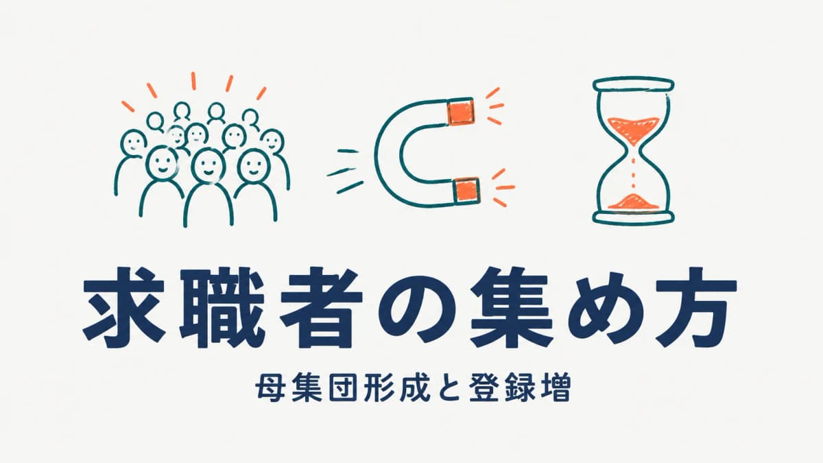 人材紹介の求職者の集め方|母集団形成と登録者を増やす実践ガイド【2026年版】