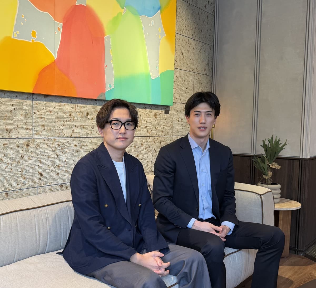 株式会社PONTiS 取締役の真屋様と当社代表 依田
