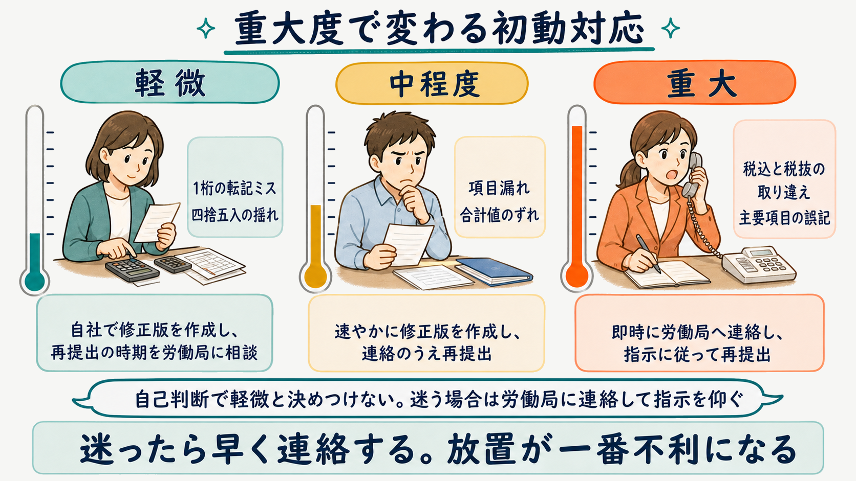 重大度別の初動対応